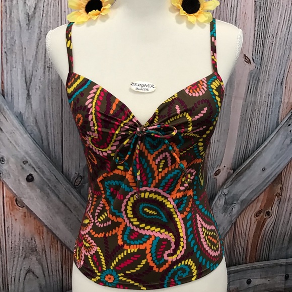 Victoria's Secret Other - VICTORIA SECRET Floral & Paisley Tankini 36A GUC!